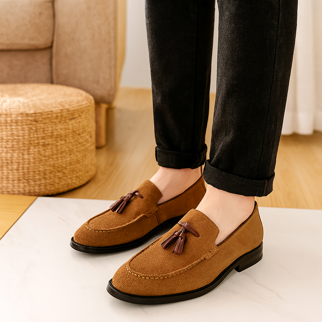 London Suede Loafers – Flexible and Stylish Men's Shoes