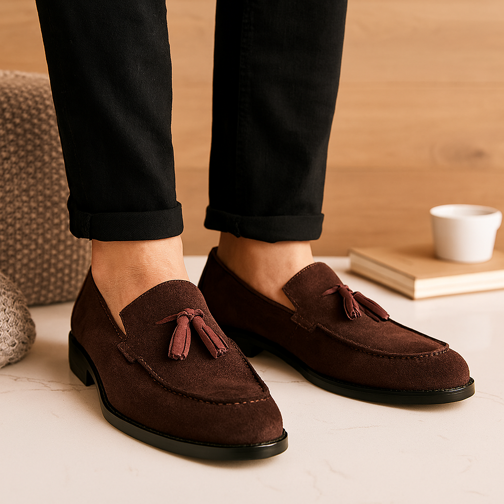 London Suede Loafers – Flexible and Stylish Men's Shoes