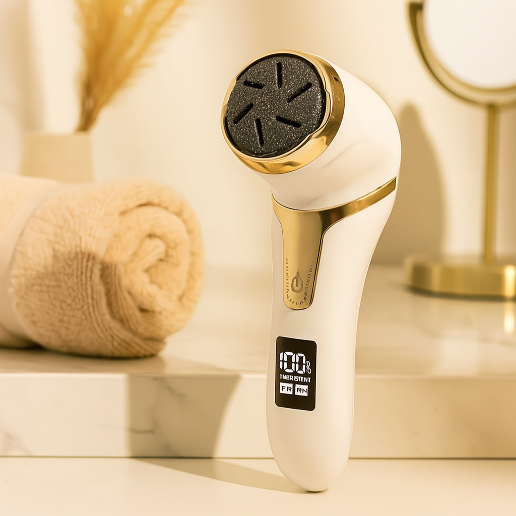 Rechargeable Electric Foot File – Portable Callus Remover & Pedicure Set for Smooth Feet