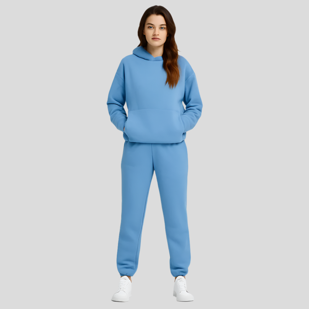 Ultimate Comfort Set with Hoodie and Jogging Pants – Comfortable 2-Piece Loungewear for Women