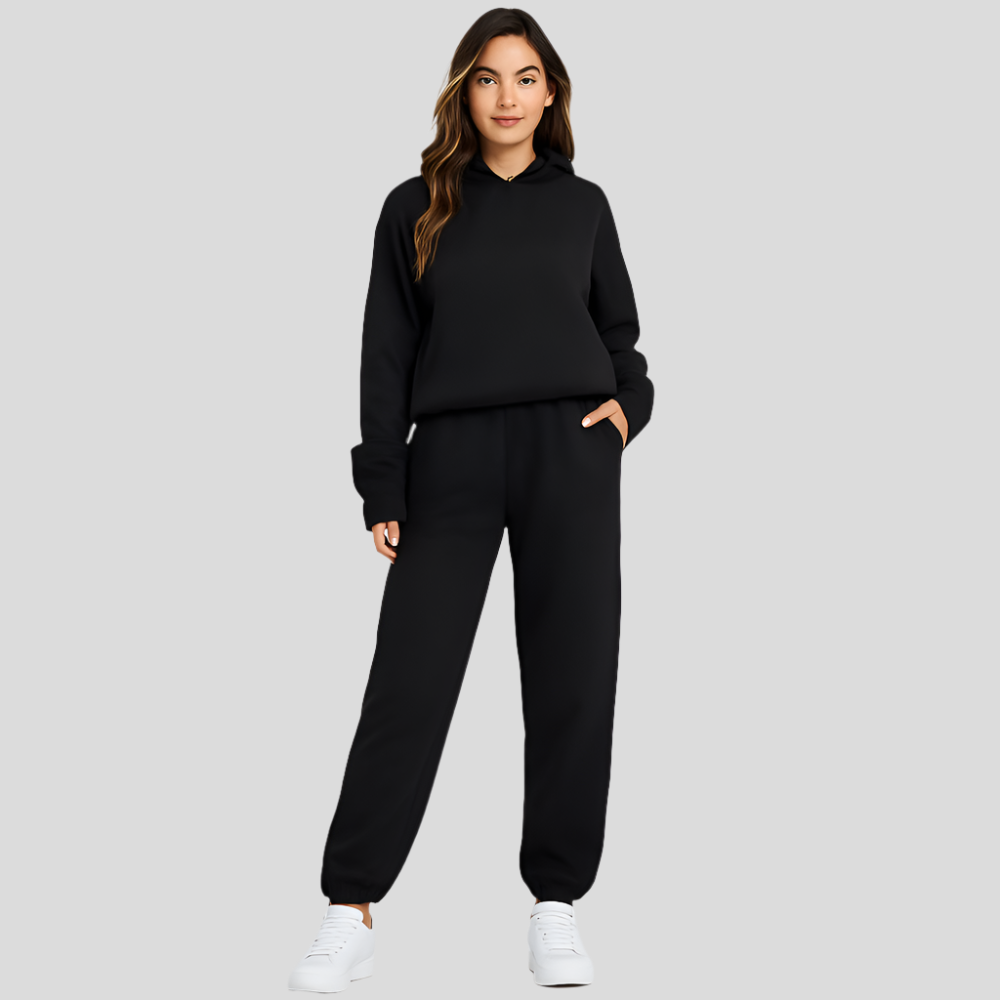 Ultimate Comfort Set with Hoodie and Jogging Pants – Comfortable 2-Piece Loungewear for Women
