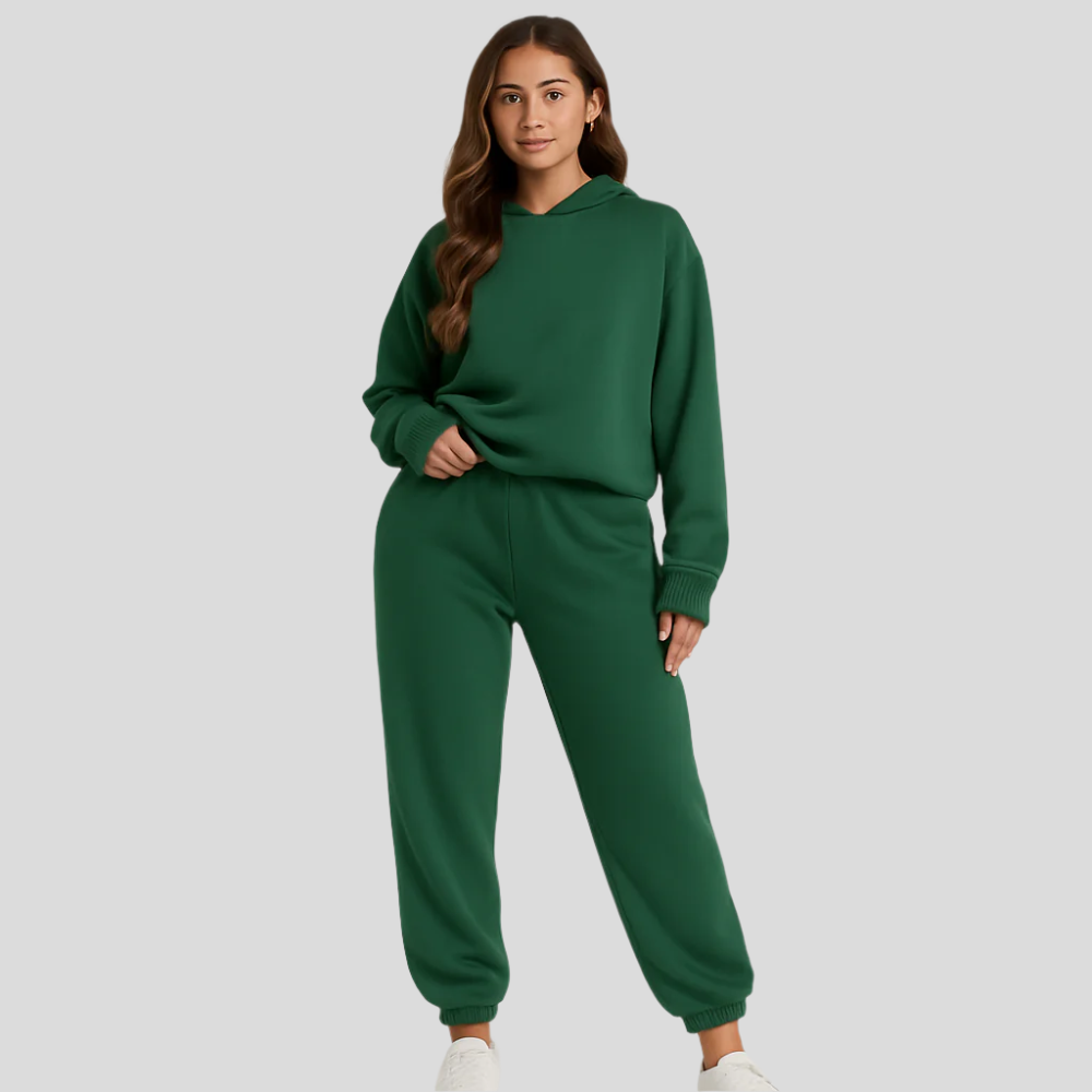 Ultimate Comfort Set with Hoodie and Jogging Pants – Comfortable 2-Piece Loungewear for Women