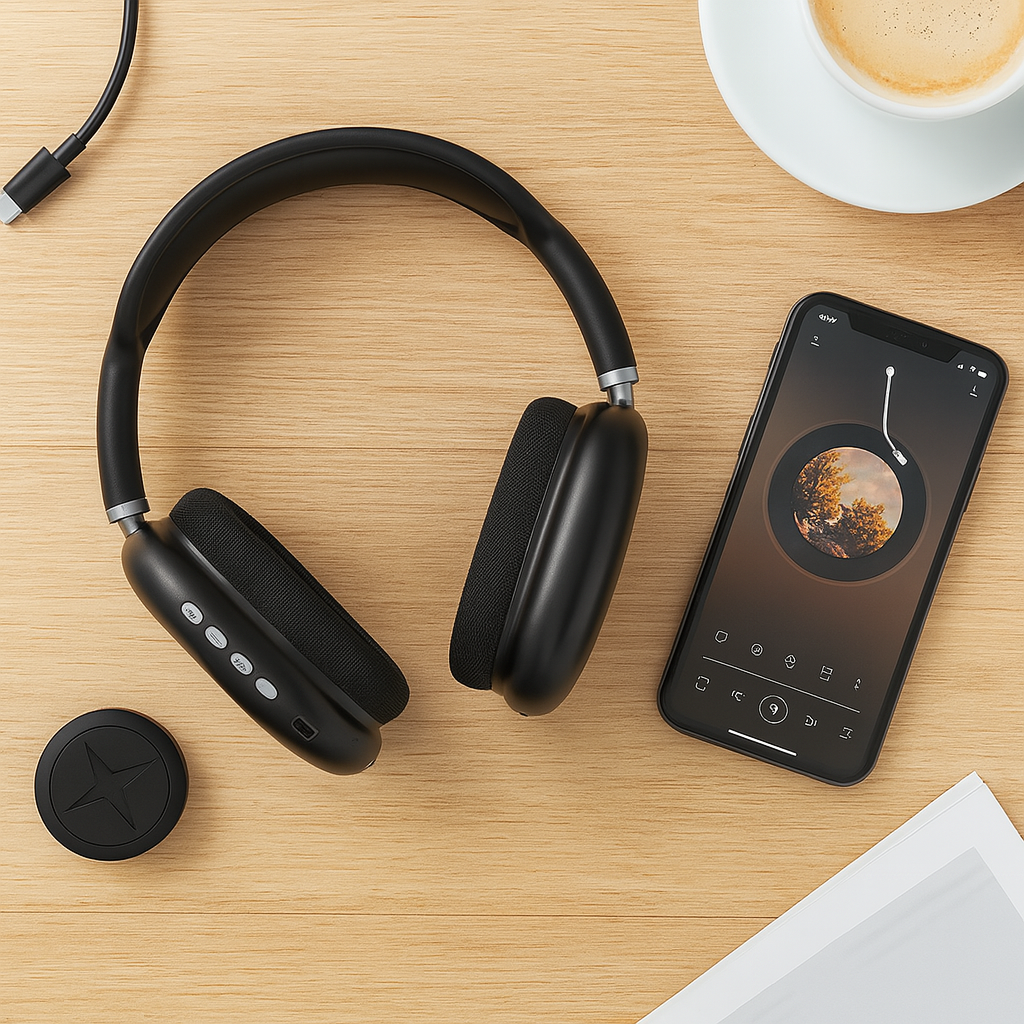 SoundMax Flex - Wireless Earbuds with Adjustable Headband