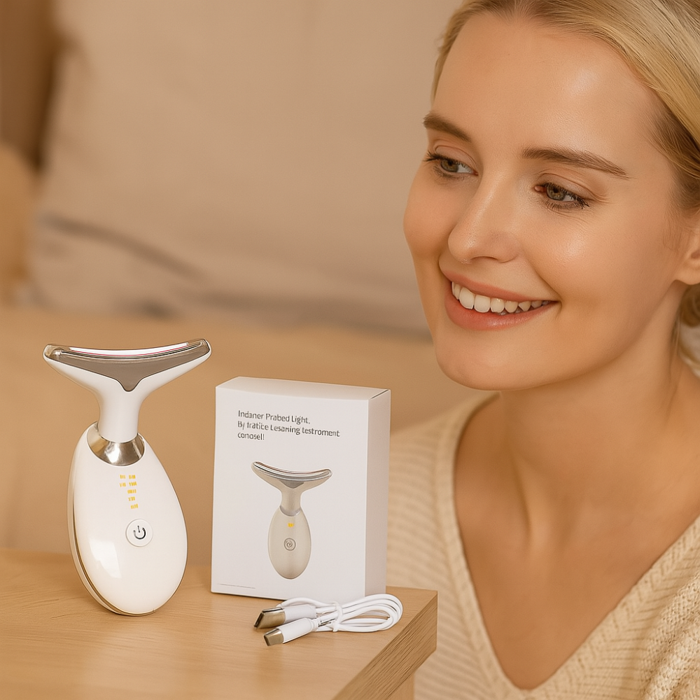 GlowLift – Anti-Wrinkle Lifting Massage Device with LED Therapy for Face and Neck