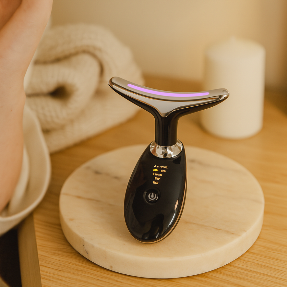 GlowLift – Anti-Wrinkle Lifting Massage Device with LED Therapy for Face and Neck