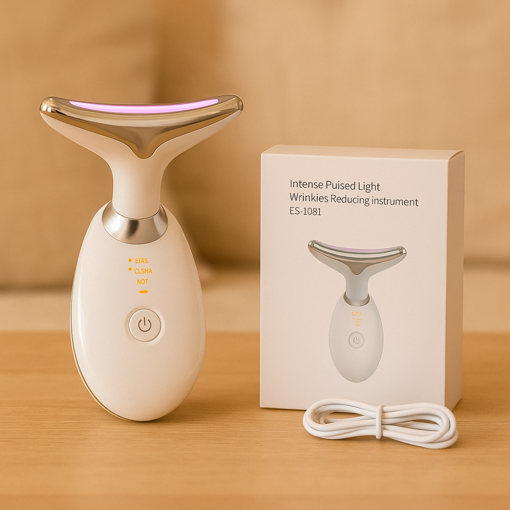 GlowLift – Anti-Wrinkle Lifting Massage Device with LED Therapy for Face and Neck