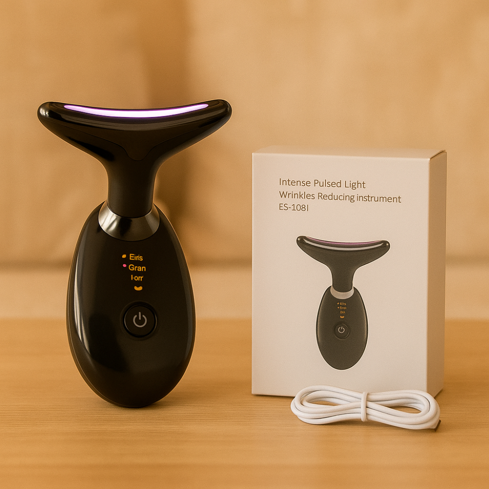 GlowLift – Anti-Wrinkle Lifting Massage Device with LED Therapy for Face and Neck