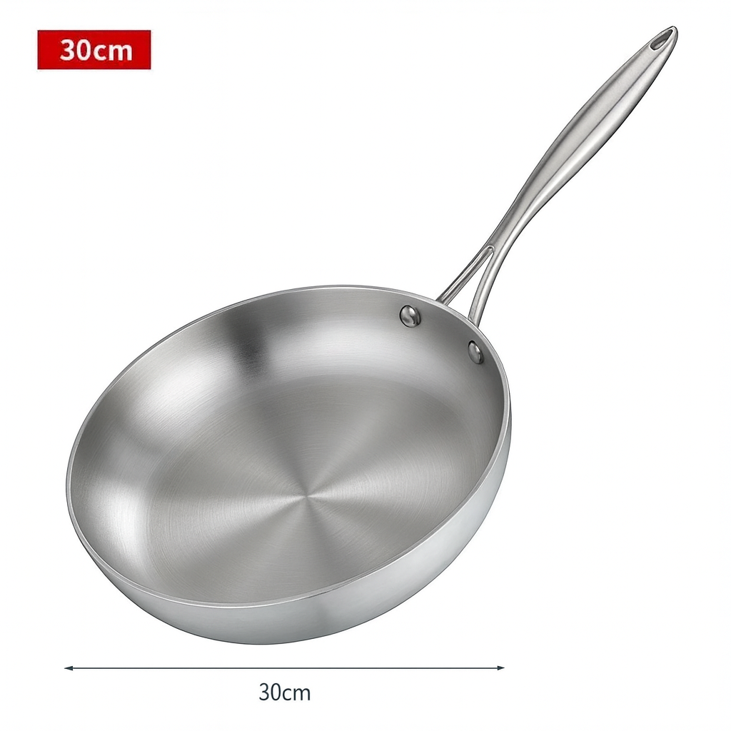 Cuisaro | Stainless Steel Frying Pan for Induction and Gas