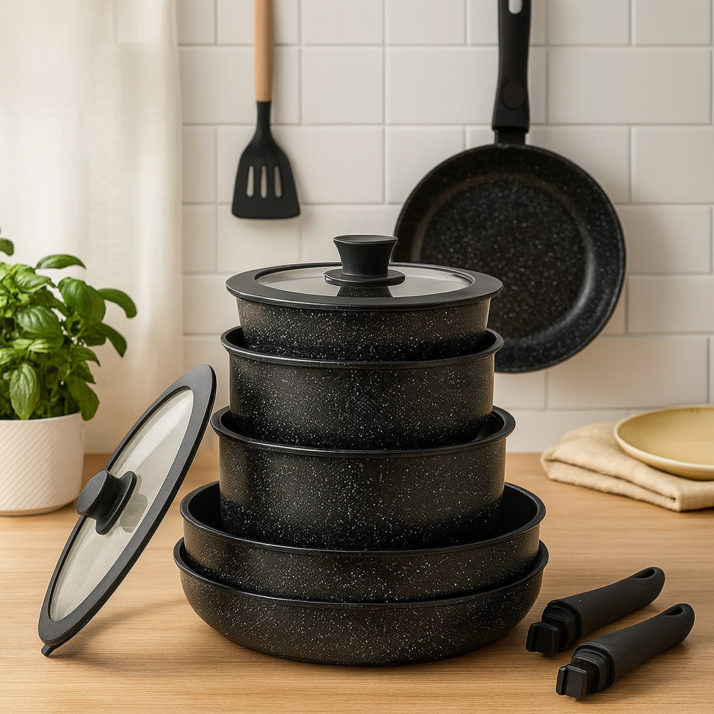 Cuisar | 5-Piece Ceramic Non-Stick Cookware Set