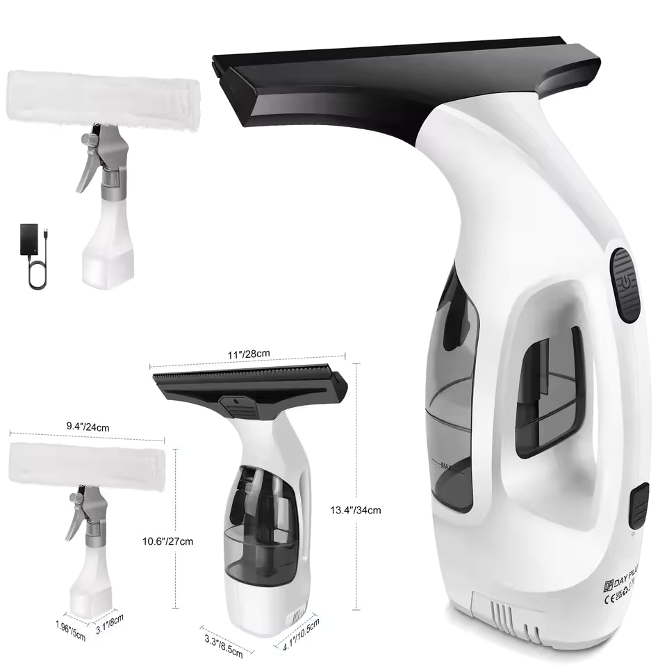 ClarityPro | Wireless Window Squeegee and Rubber Scraper