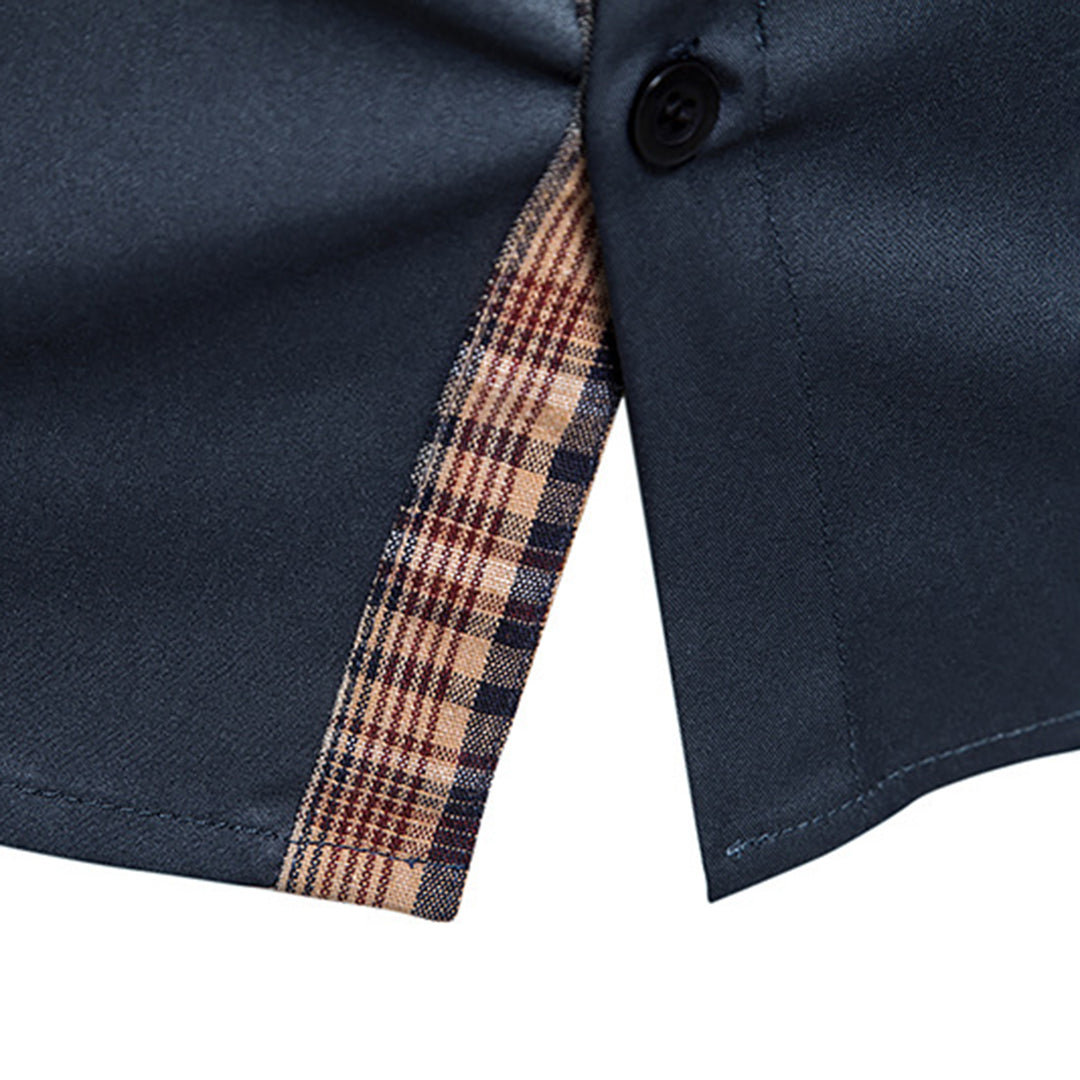 Noah - Casual Long Sleeve Shirt with Buttons and Pockets