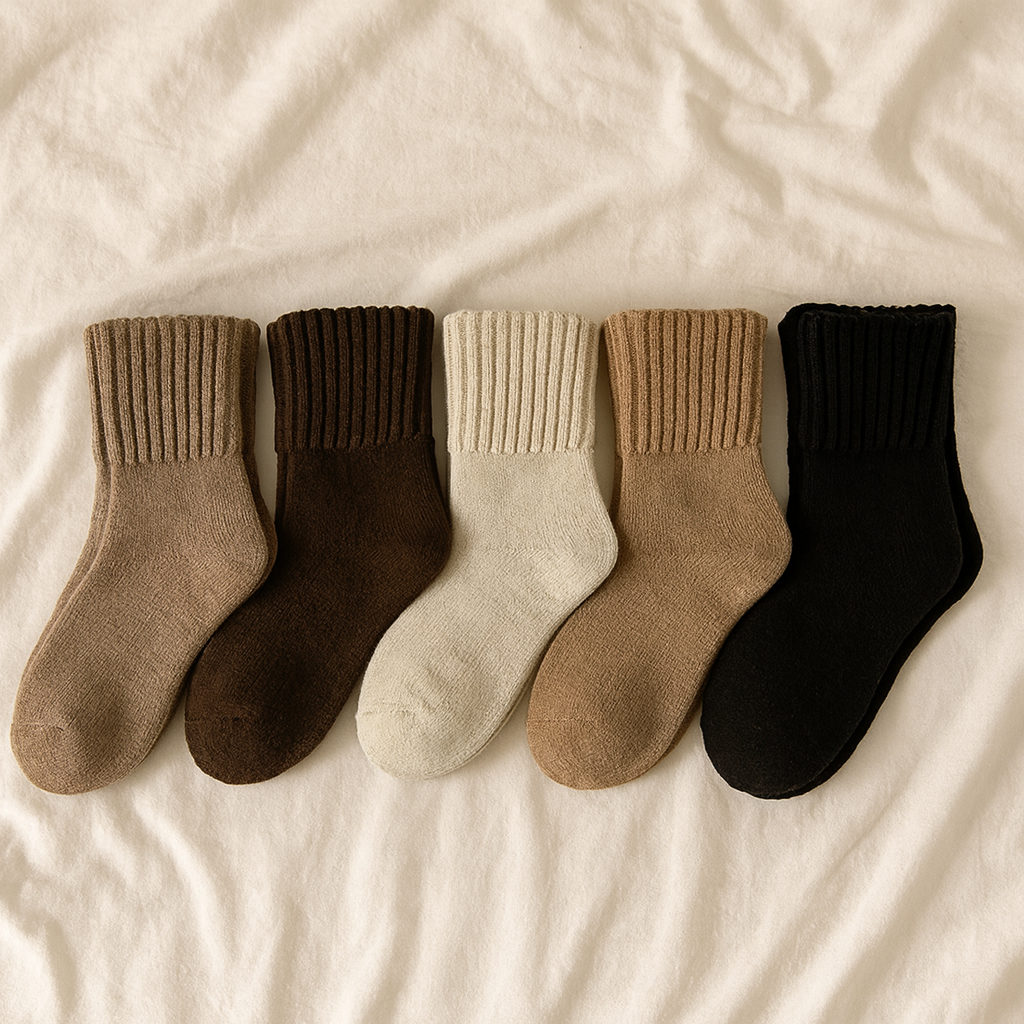 ComfortWeave | Solid Tube Socks – 5-Pack for Women