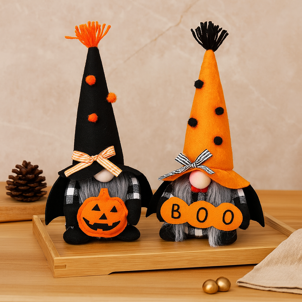 Crawlwick | Halloween Elf and Pumpkin Banner Set made of Polyester