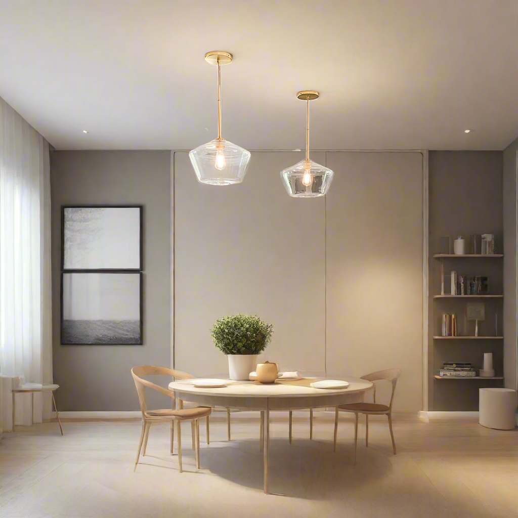LumaGlow - Elegant Pendant Light made of Clear Glass