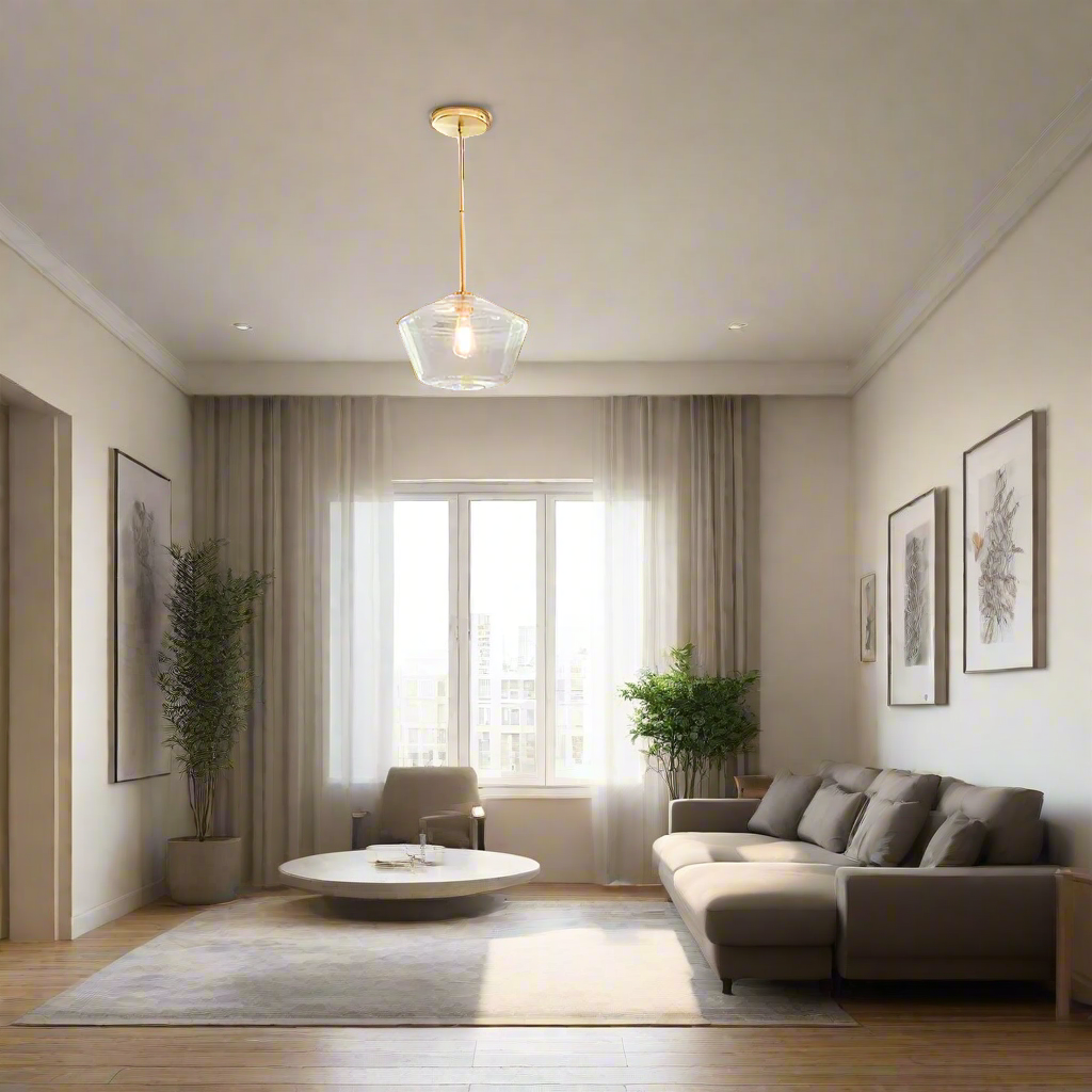 LumaGlow - Elegant Pendant Light made of Clear Glass