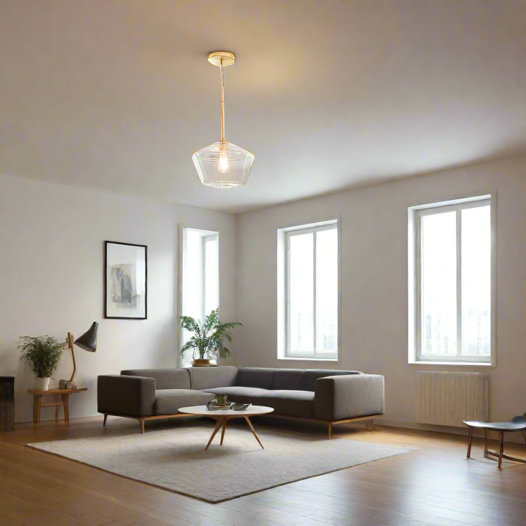 LumaGlow - Elegant Pendant Light made of Clear Glass