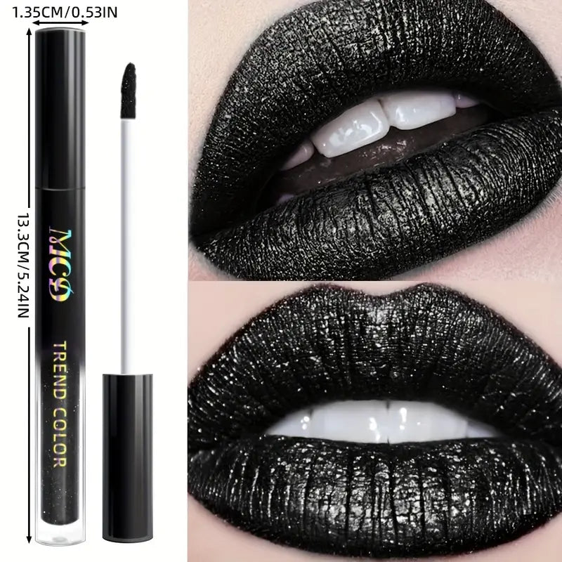 DarkGlam Lipgloss – Black Gloss Lip Gloss, Long-lasting & Non-sticky