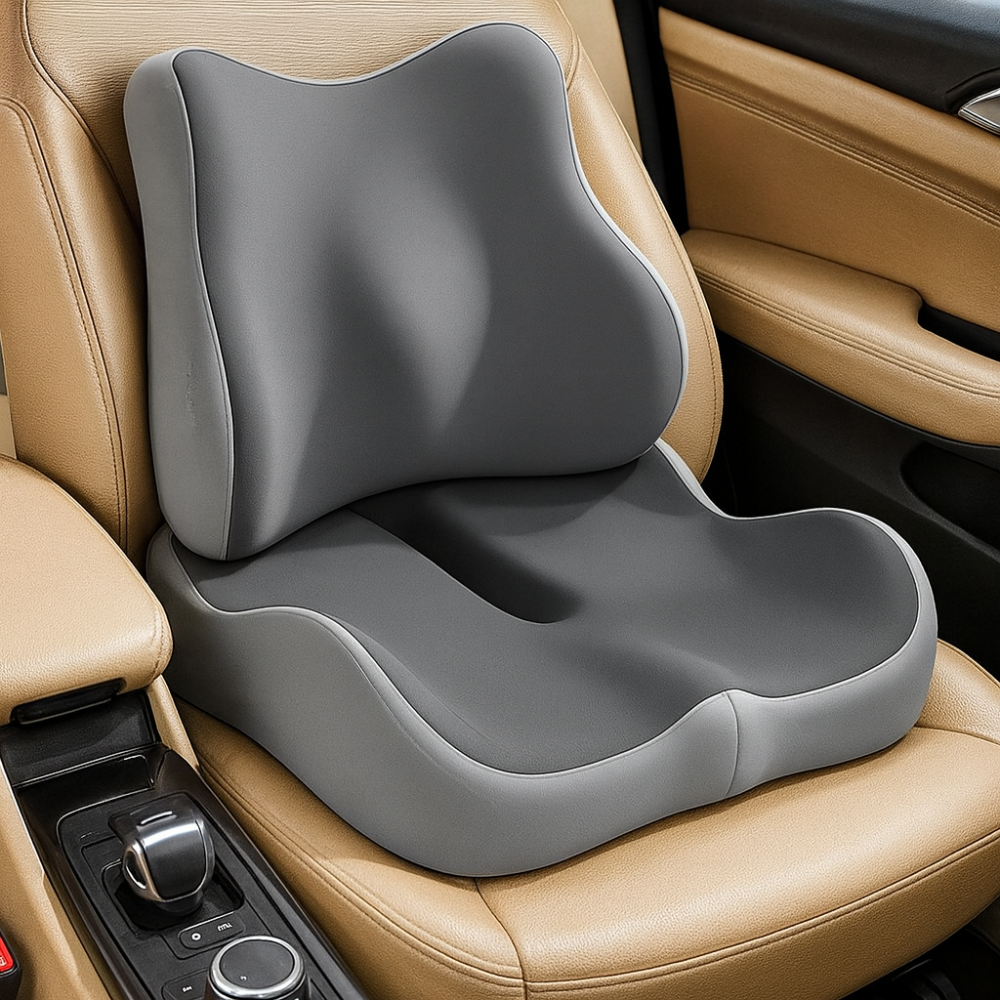 DriveEase | Memory Foam Car Seat Cushion with Removable Cover