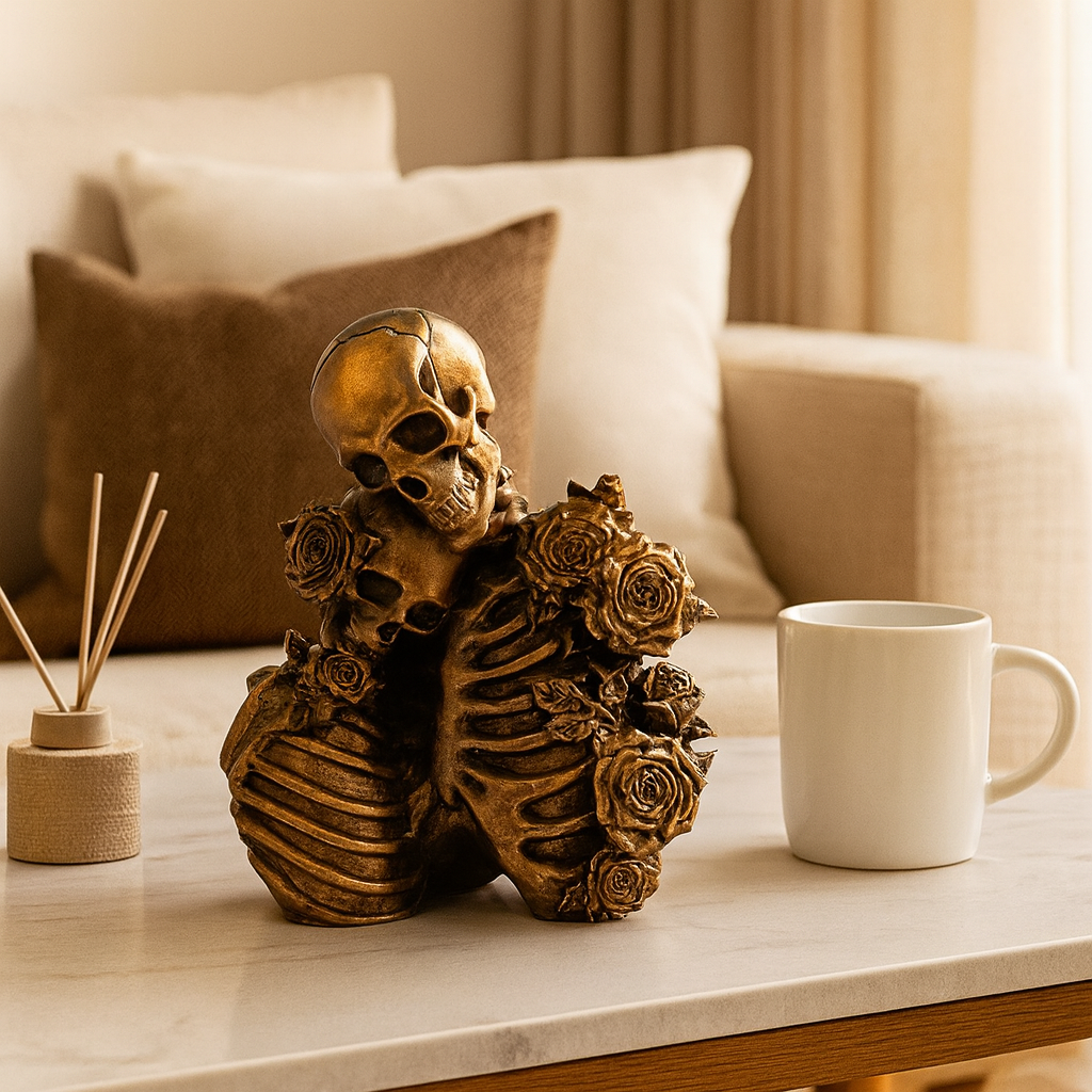 Ebonrose | Gothic Skeleton Lover Figure