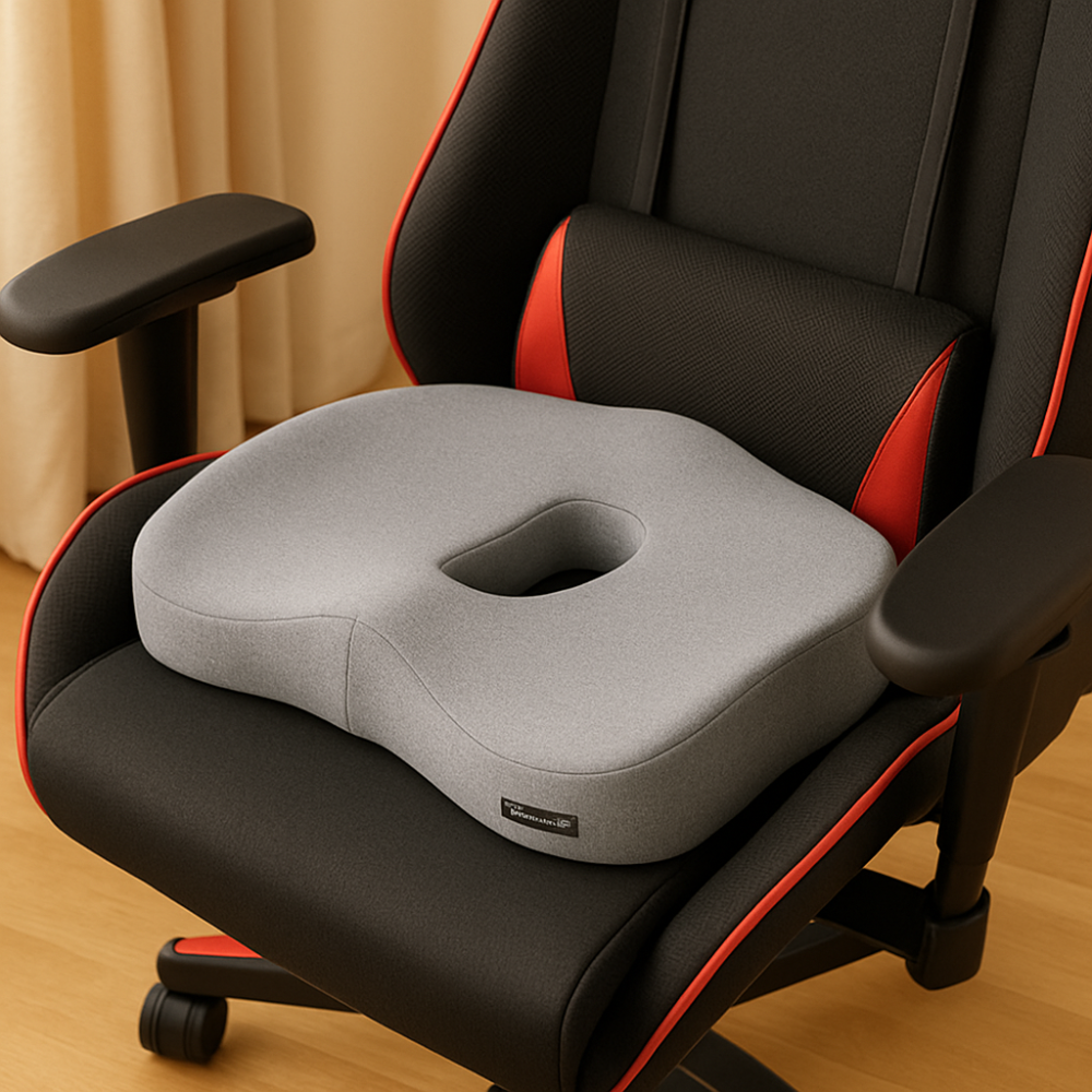 ErgoSit | Orthopedic Memory Foam Seat Cushion for Office and Home