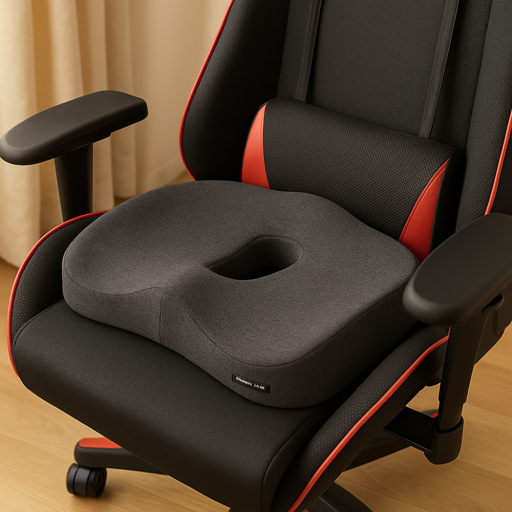 ErgoSit | Orthopedic Memory Foam Seat Cushion for Office and Home