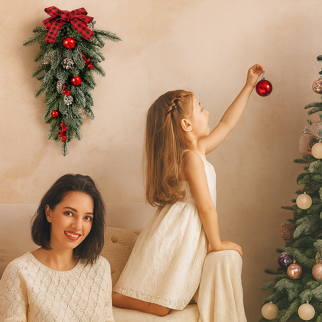 Everpine Elegant Christmas Teardrop Decoration
