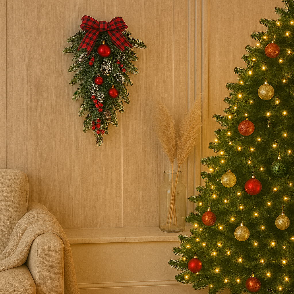Everpine Elegant Christmas Teardrop Decoration