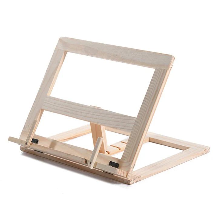 WoodCraft- Minimalist Light Wooden Book and Laptop Stand
