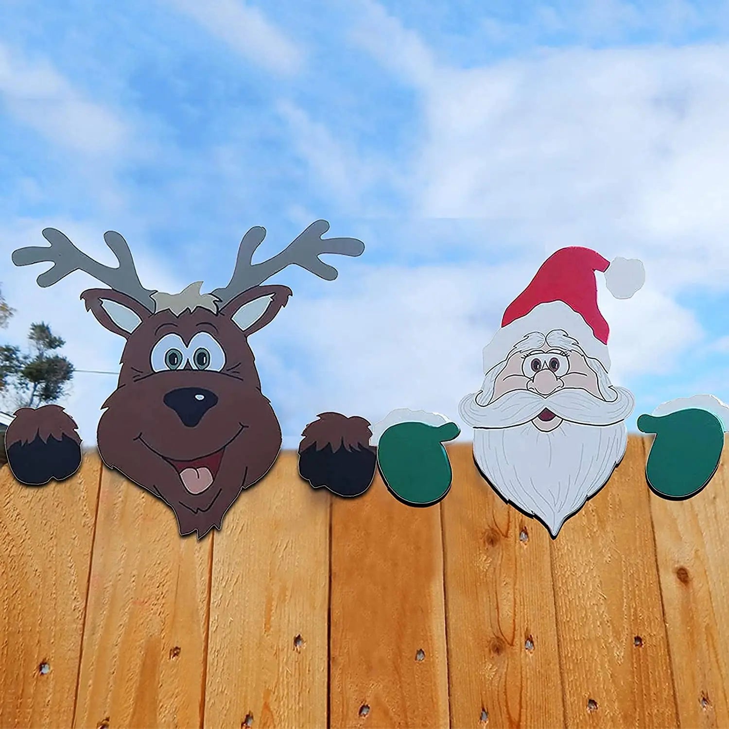 Christmas Decoration with Santa Claus Window Decals