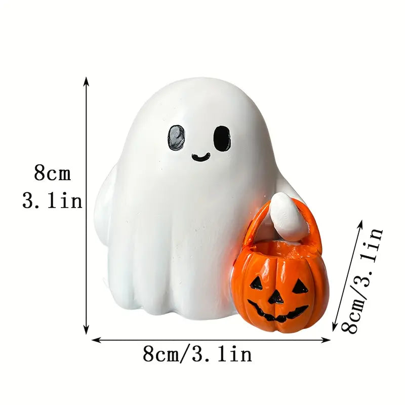 Halloween Pumpkin made of Resin – Decorative Table Ornament