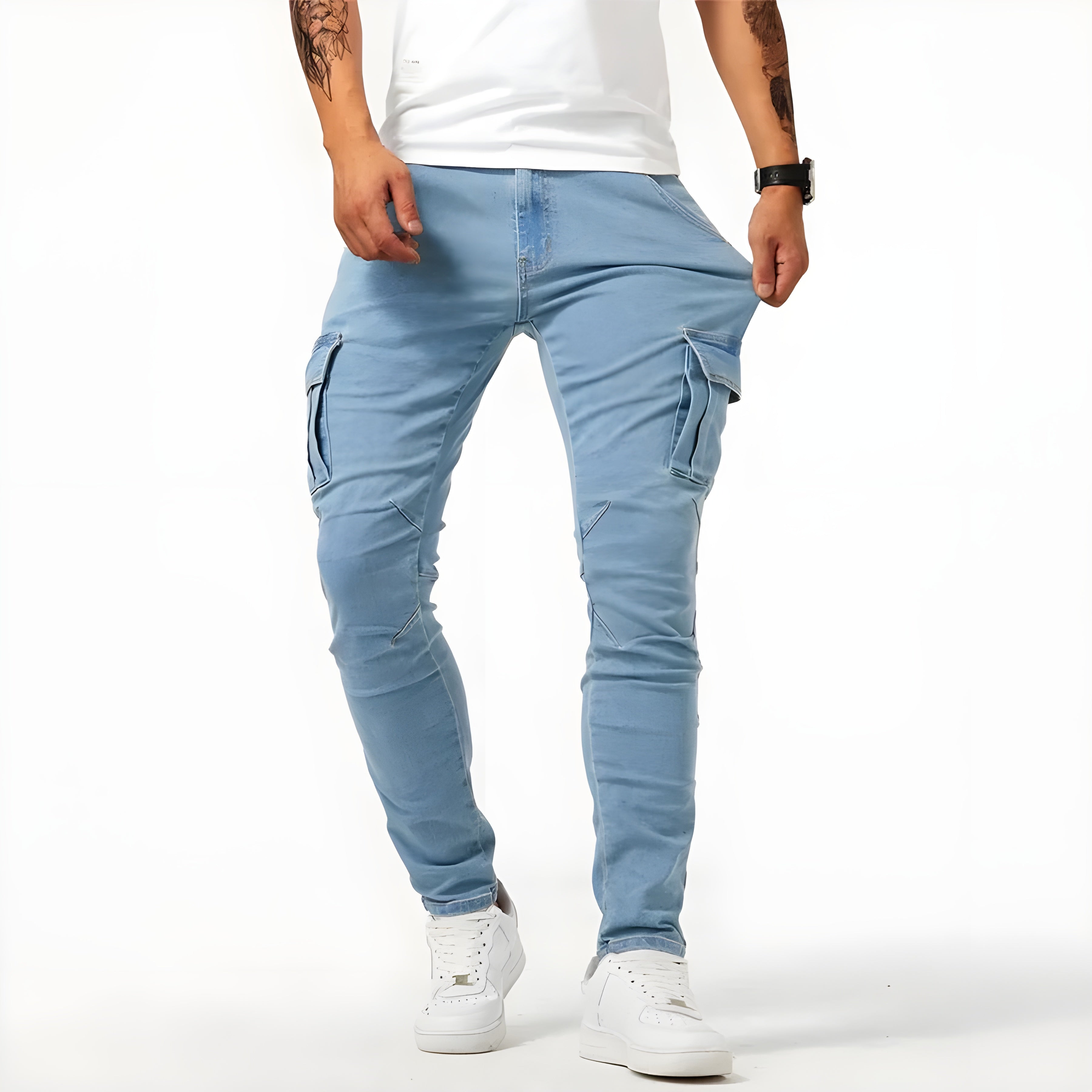 Samuel | Cargo Pants made from Stretch Denim