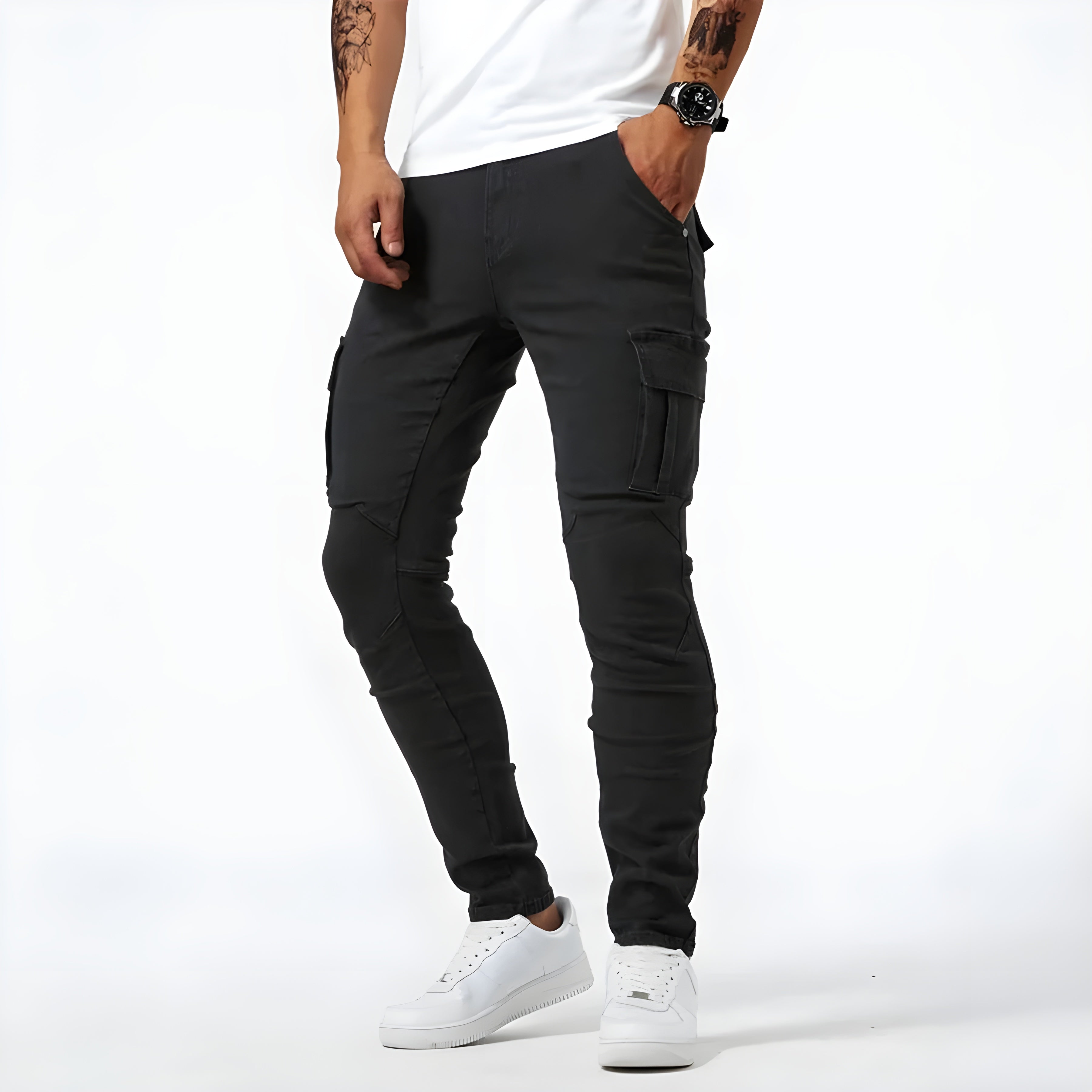 Samuel | Cargo Pants made from Stretch Denim