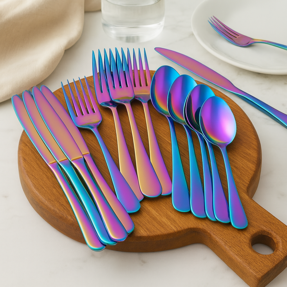 Adrian | 40-Piece Stainless Steel Dinnerware Set