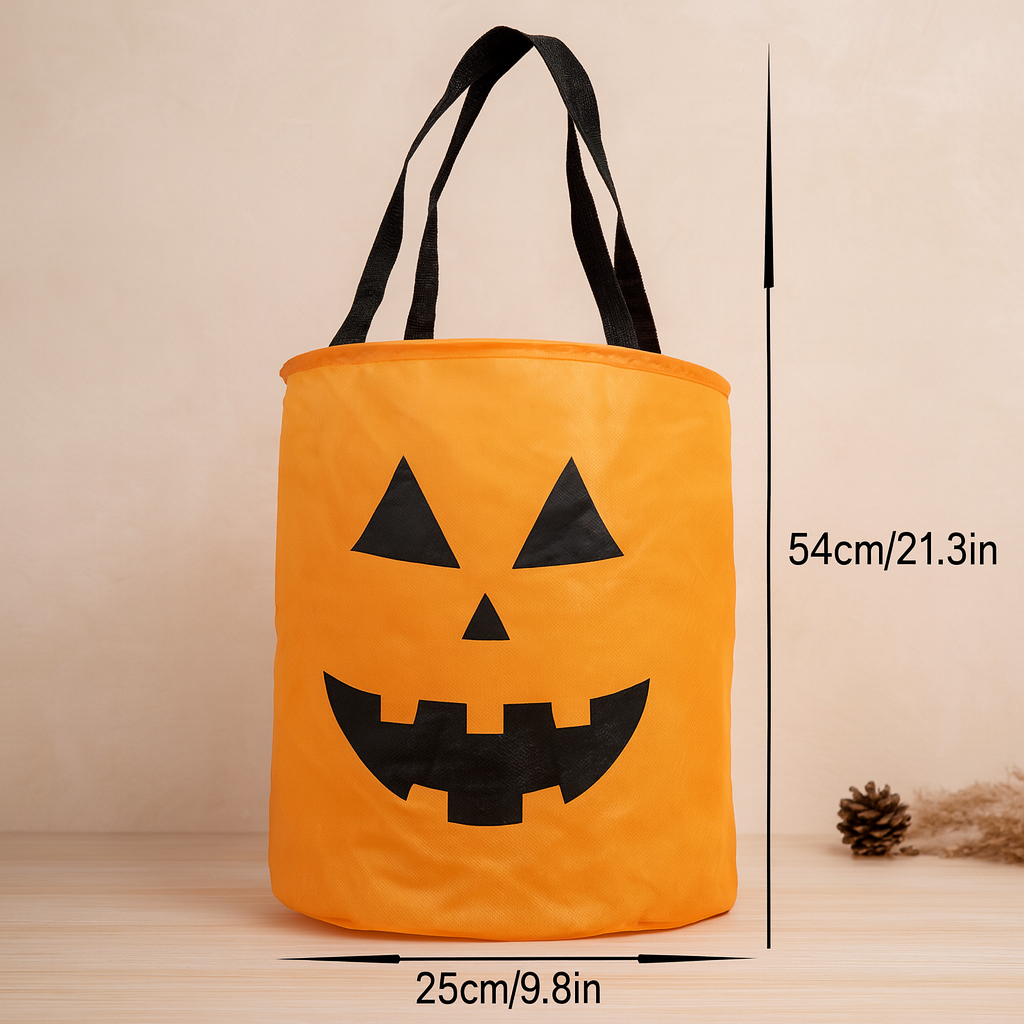 Lanora | Halloween Pumpkin Tote Bag Set with Glowing Pumpkins