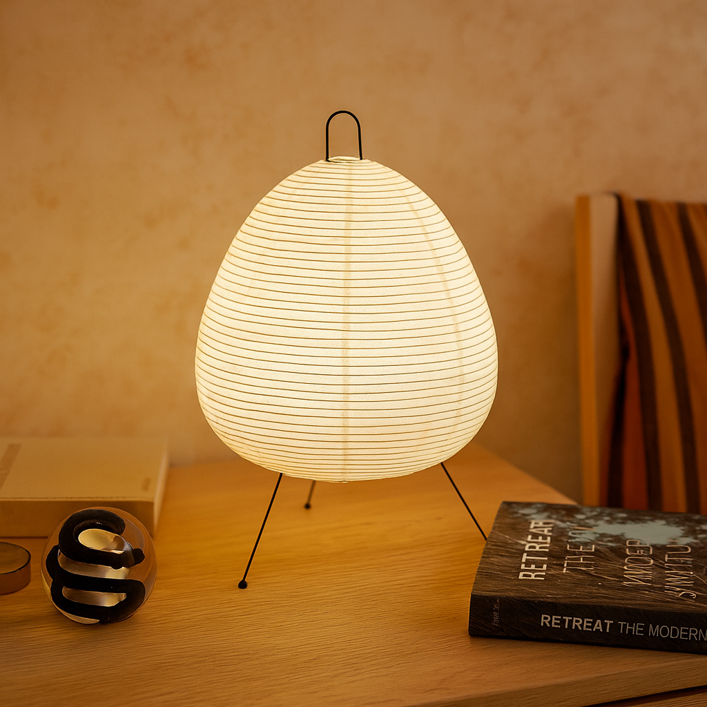 LumiGlow Japanese Rice Paper Lamp – Stylish Indoor Lighting