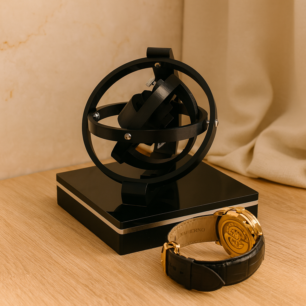 Lux Automatic Watch Winder with Display Cabinet for Mechanical Watches
