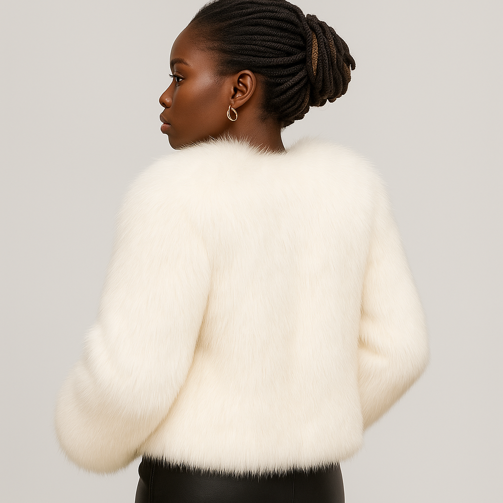 Lydia | Teddy Winter Coat with Open Front