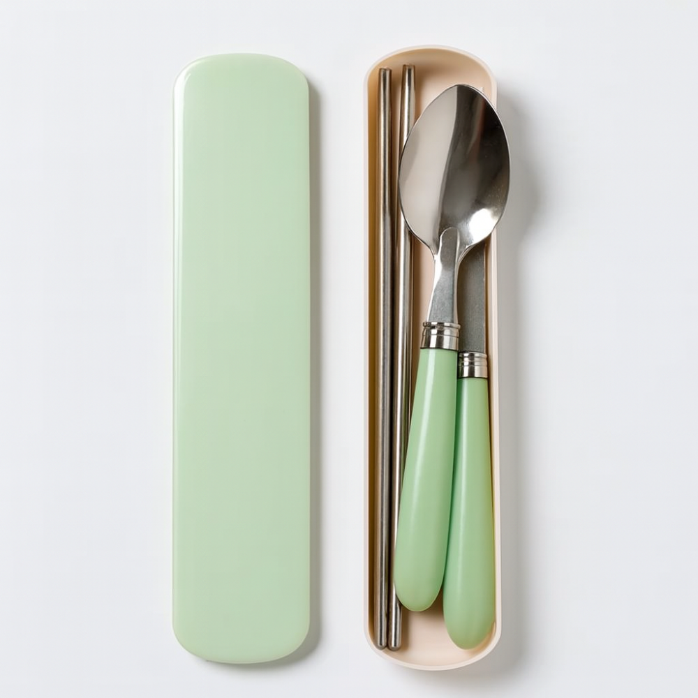 Miles | Portable stainless steel cutlery set with travel case