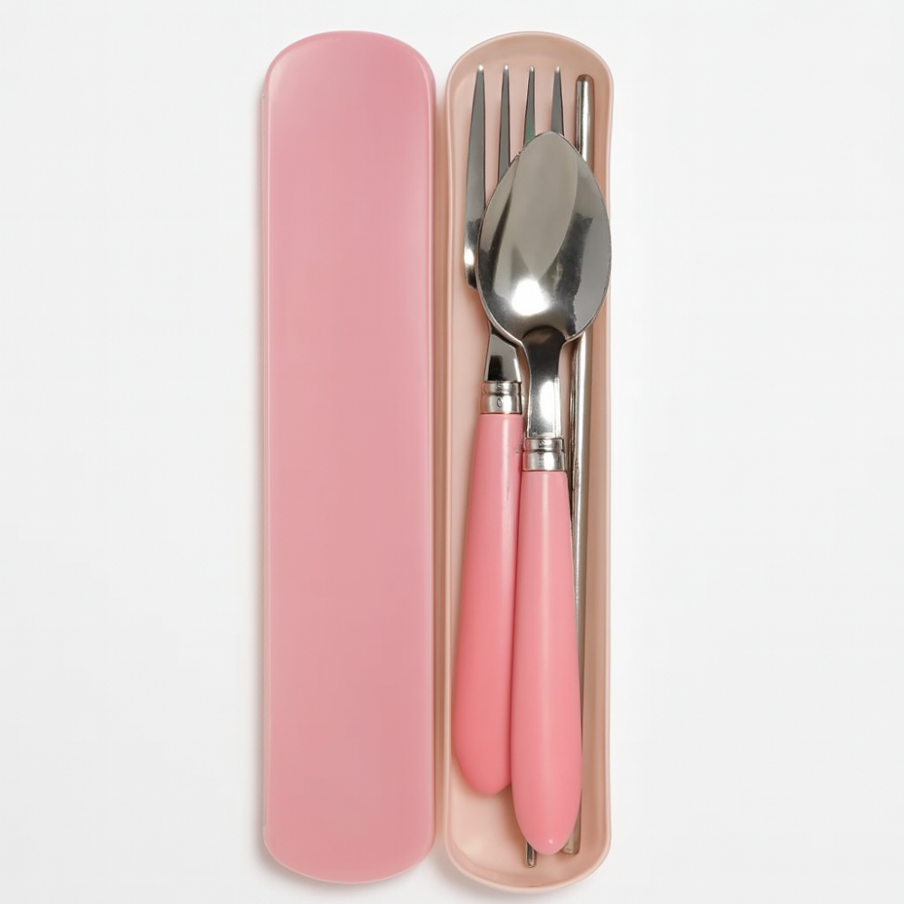 Miles | Portable stainless steel cutlery set with travel case