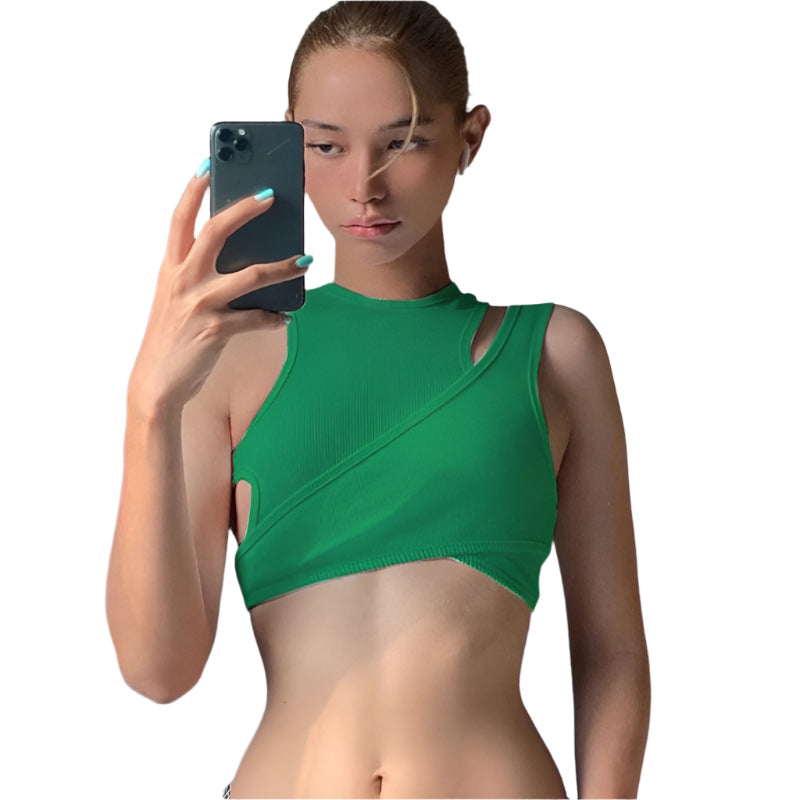 Isla - Crochet Design and Cut-Out Details Crop Top