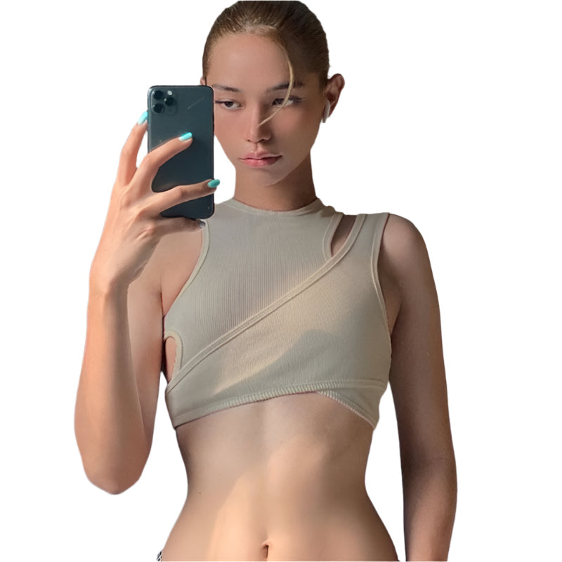 Isla - Crochet Design and Cut-Out Details Crop Top