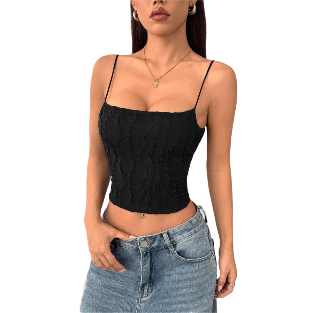 Zaria - Top with slim spaghetti straps