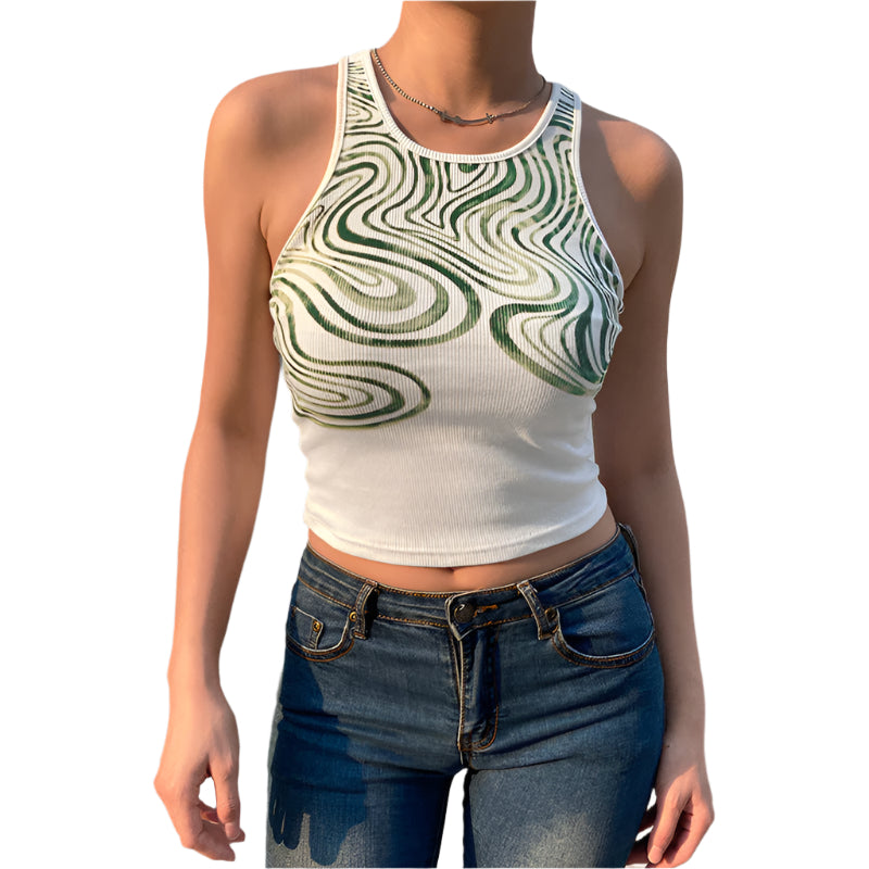 Tara - Unique Wave Pattern Top