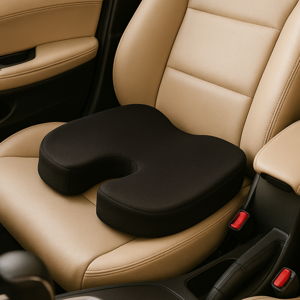 OrthoCool | Ergonomic Memory Foam Seat Cushion with U-Shaped Design