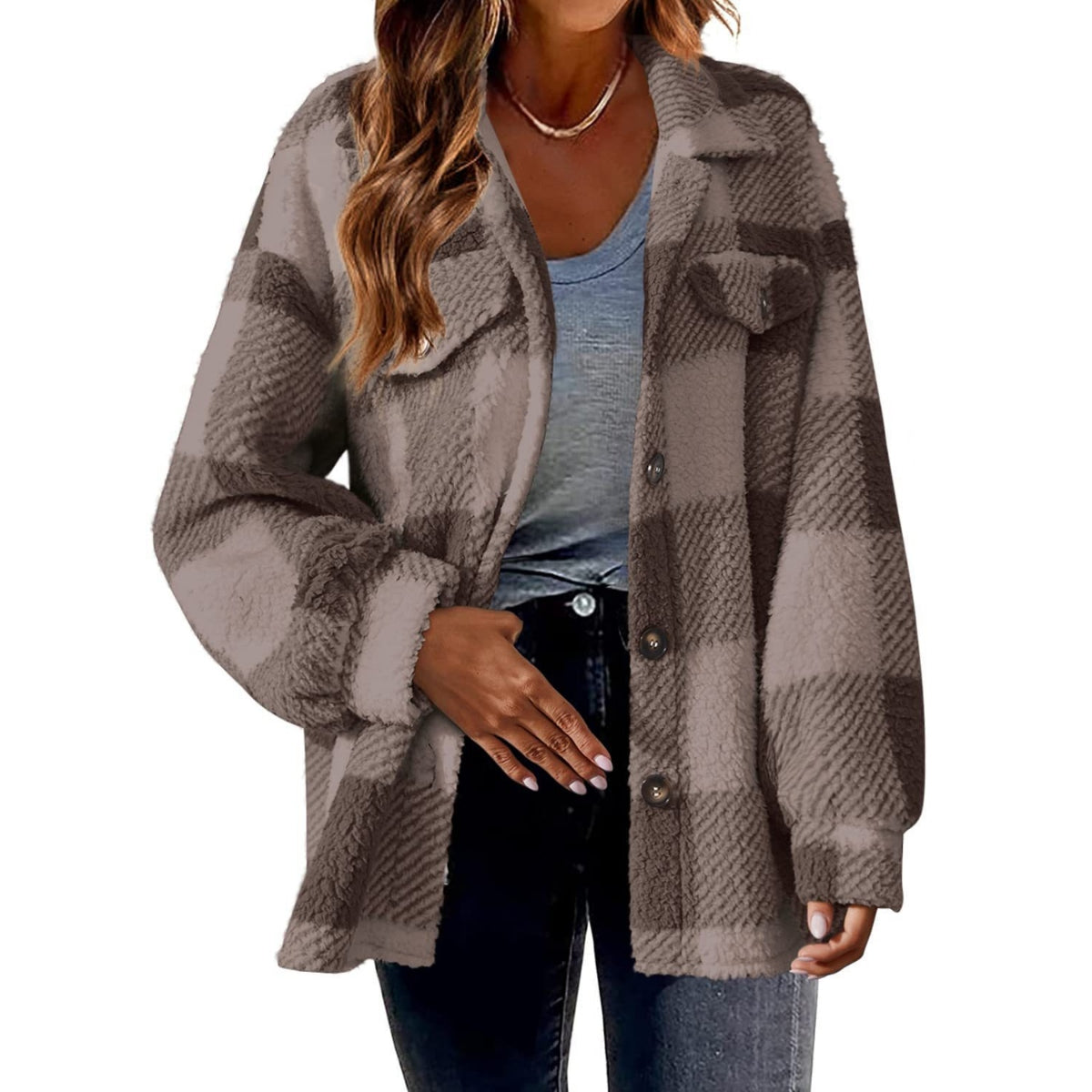 Pauline | Plush Fleece Winter Jacket for Women
