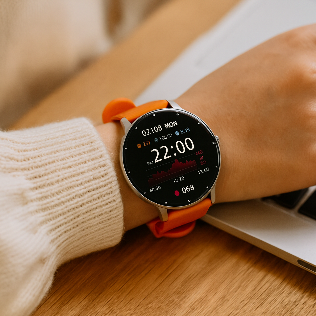 PulseSync | Cardio Smartwatch with Heart Monitoring, Call and Message Notifications, and All-Day Fitness Tracking