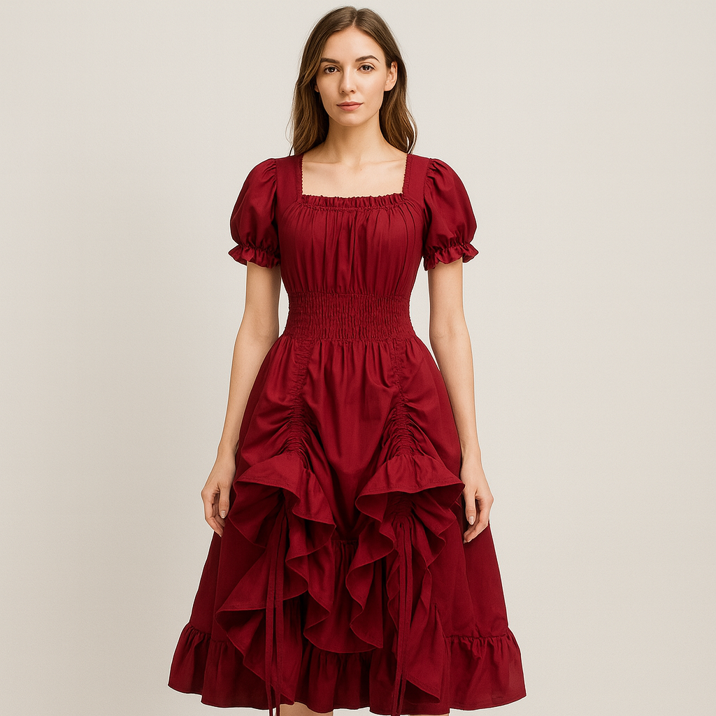 RoyalBloom Renaissance Dress – Victorian-inspired Women's Dress