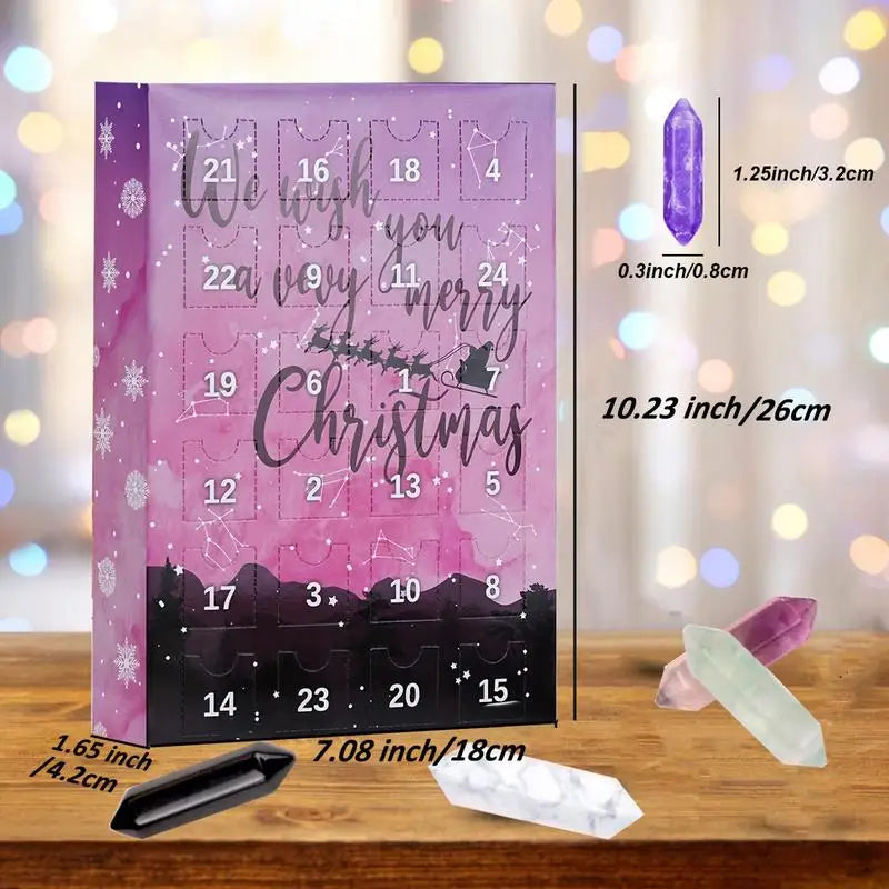 Advent Calendar – Crystal Necklace with 24 Stones