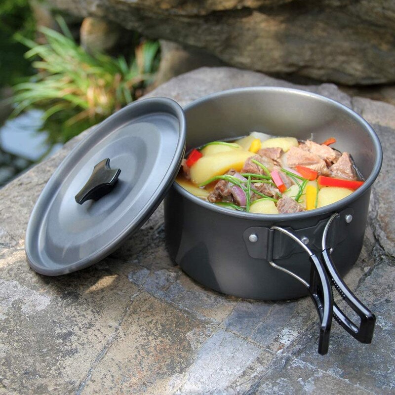 AdventureGear Portable Camping Cookware Set – All-in-One Outdoor Cooking Solution