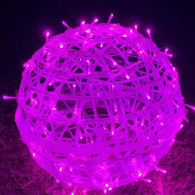 Braided Circular Lights for Festive Shine